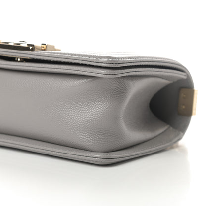 Chanel Caviar Quilted Small Boy Flap Grey 10 of 11