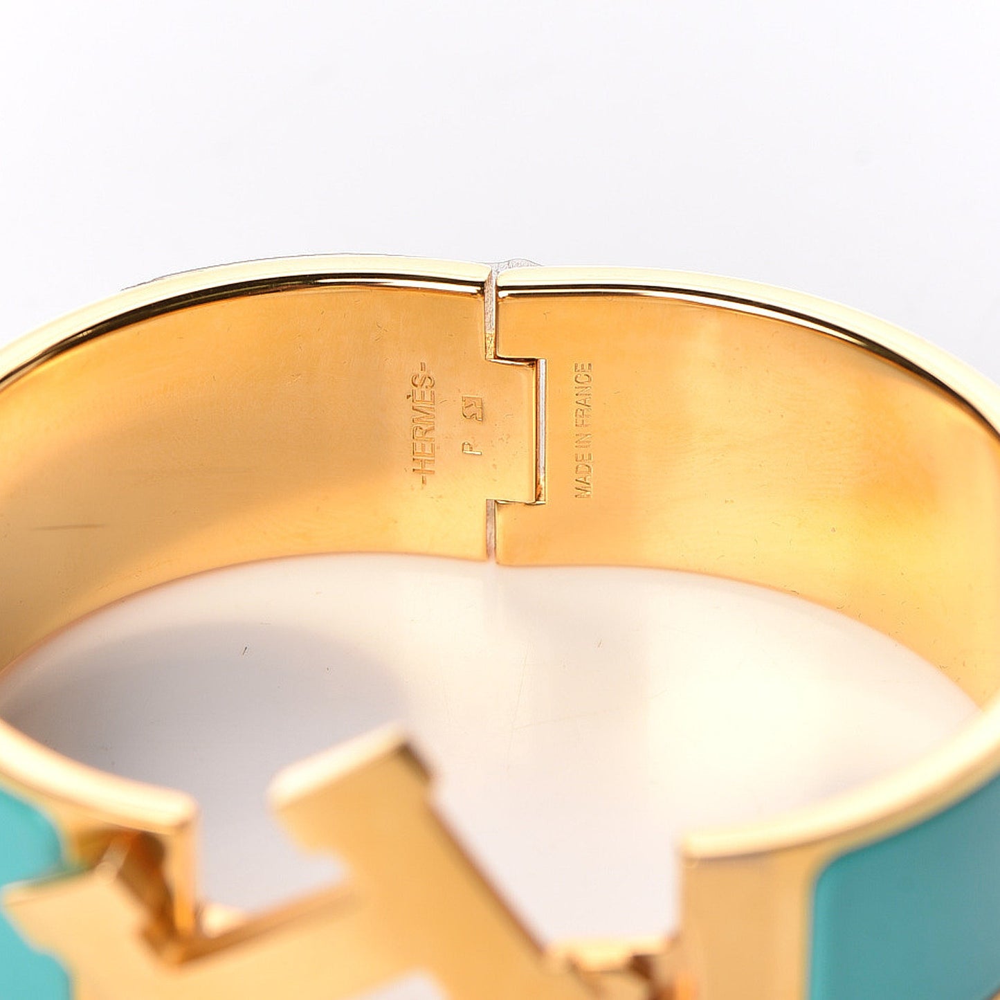 Enamel Wide Clic Clac H Bracelet PM Emerald