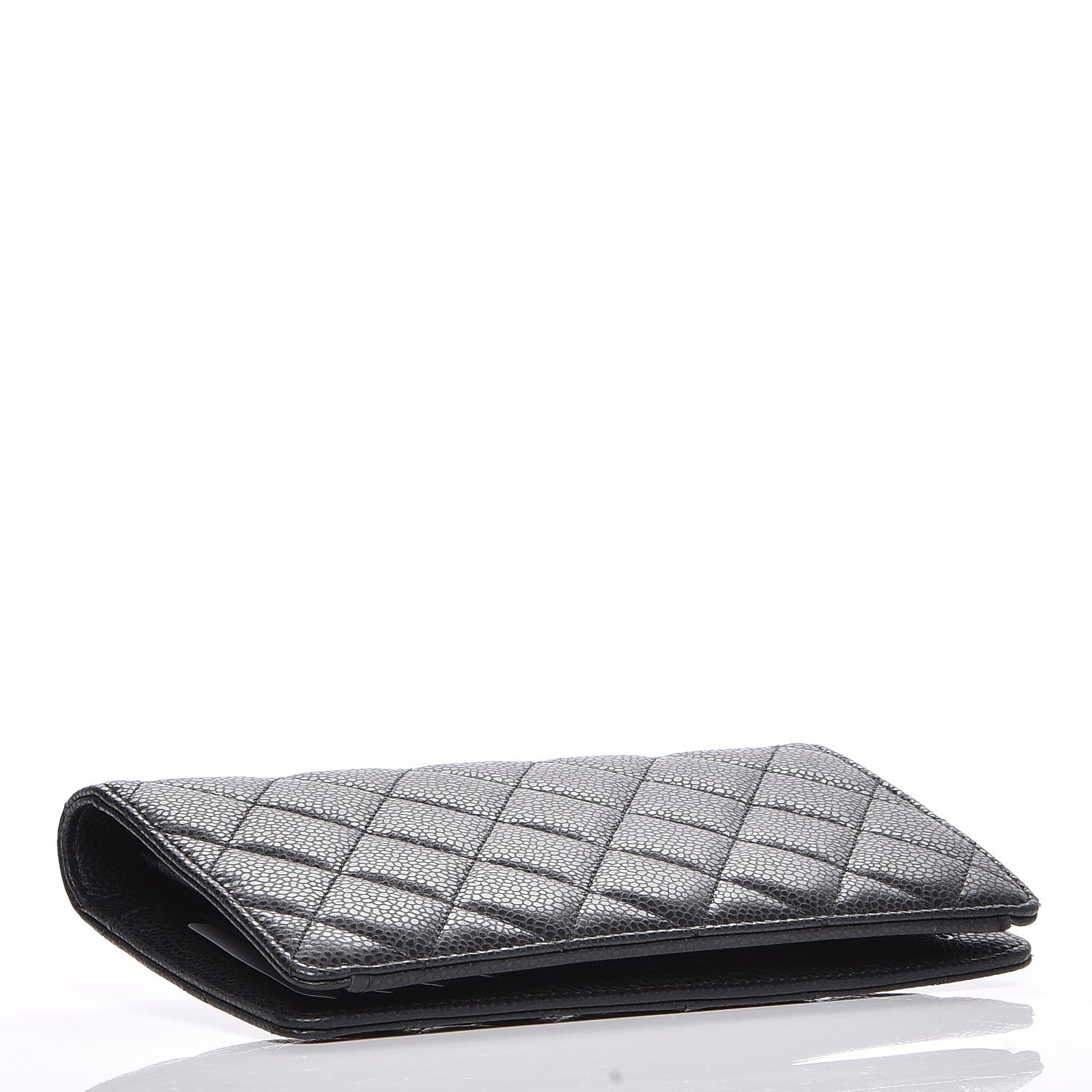 Chanel Caviar CC Yen Wallet Black 4 of 8