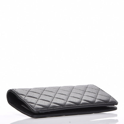 Chanel Caviar CC Yen Wallet Black 4 of 8