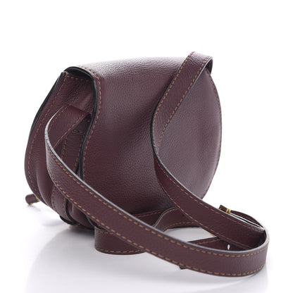 Chloe Calfskin Mini Marcie Round Crossbody Bag Dark Velvet 3 of 9