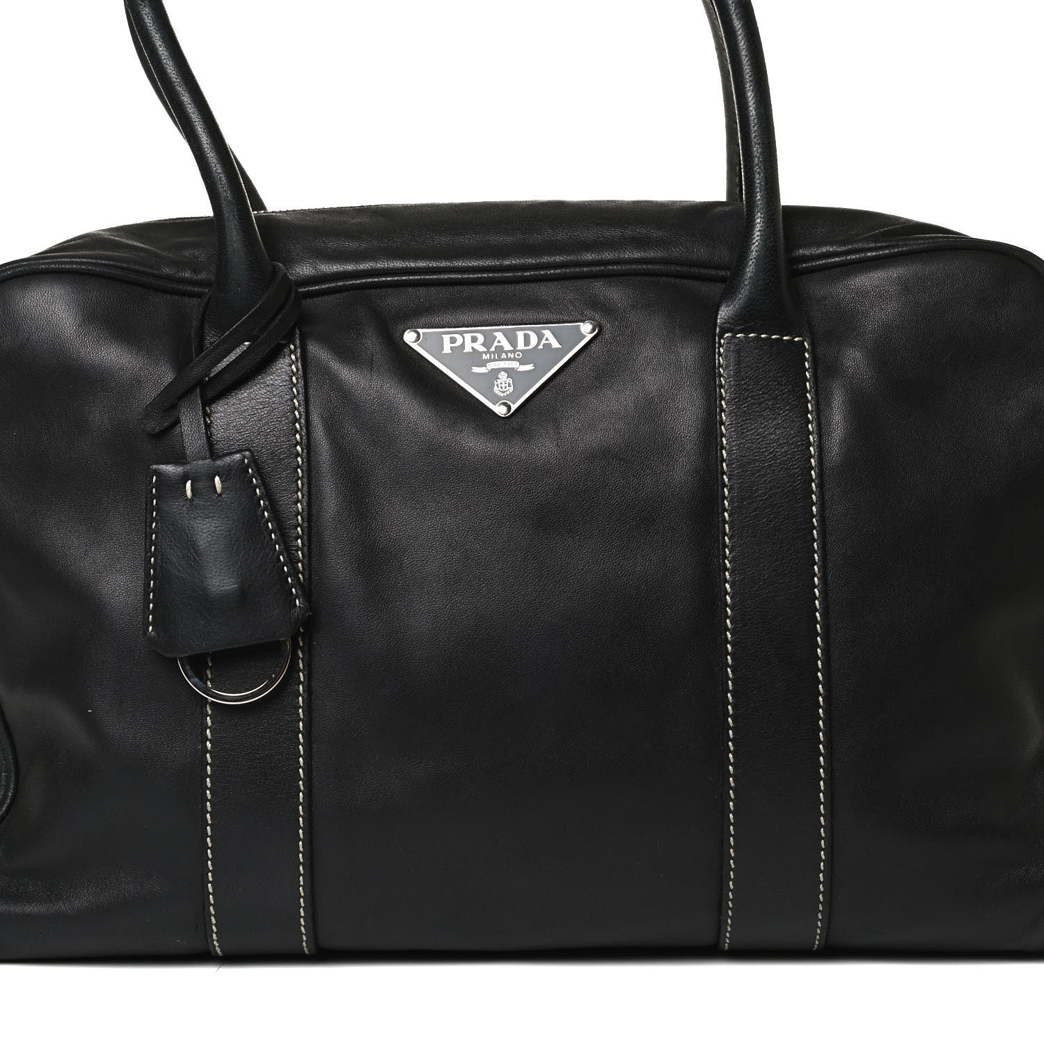 Prada Nappa Hydra Shoulder Bag Black 7 of 20
