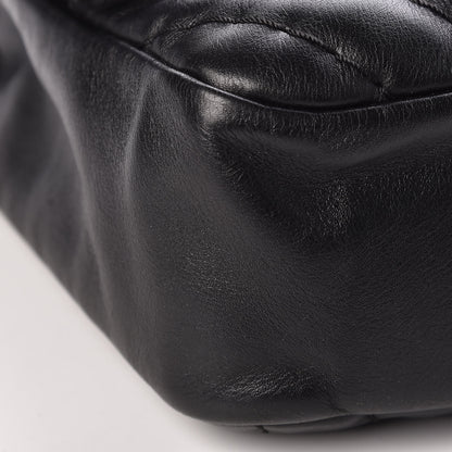 Chanel Calfskin Surpique Chevron Large Flap Black 9 of 10