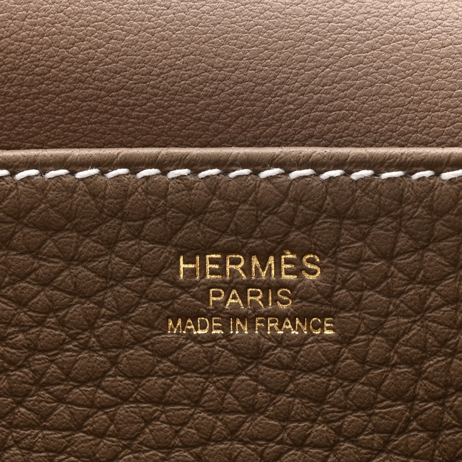 Hermes Taurillon Clemence Halzan 25 Etoupe 1843404 – FASHIONPHILE