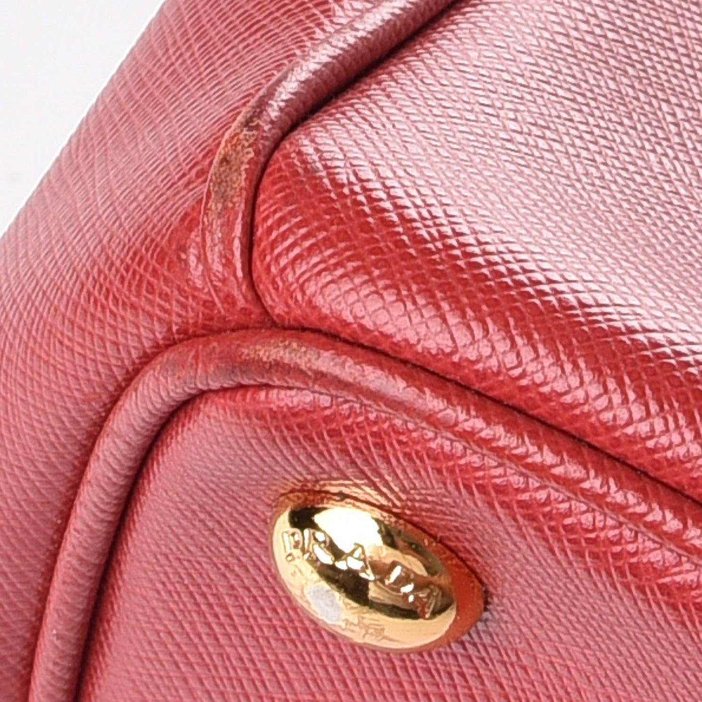 Saffiano Small Galleria Double Zip Tote Fuoco