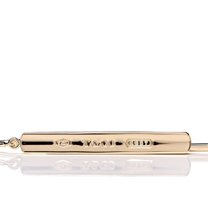 Tiffany 18K Yellow Gold 1837 Bar Drop Earrings 4 of 4