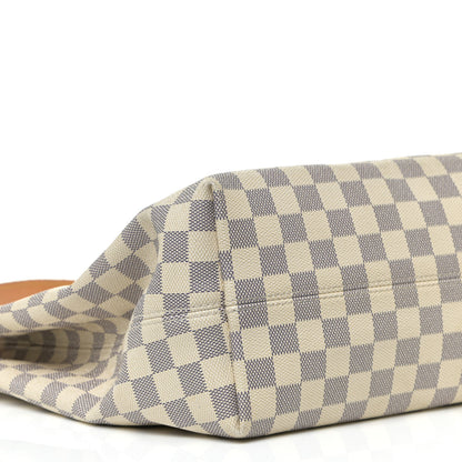 Louis Vuitton Damier Azur Graceful MM Rose Ballerine 9 of 14