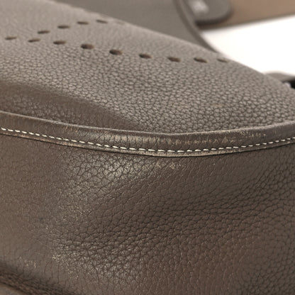 Hermes Taurillon Clemence Evelyne III GM Etoupe 9 of 13
