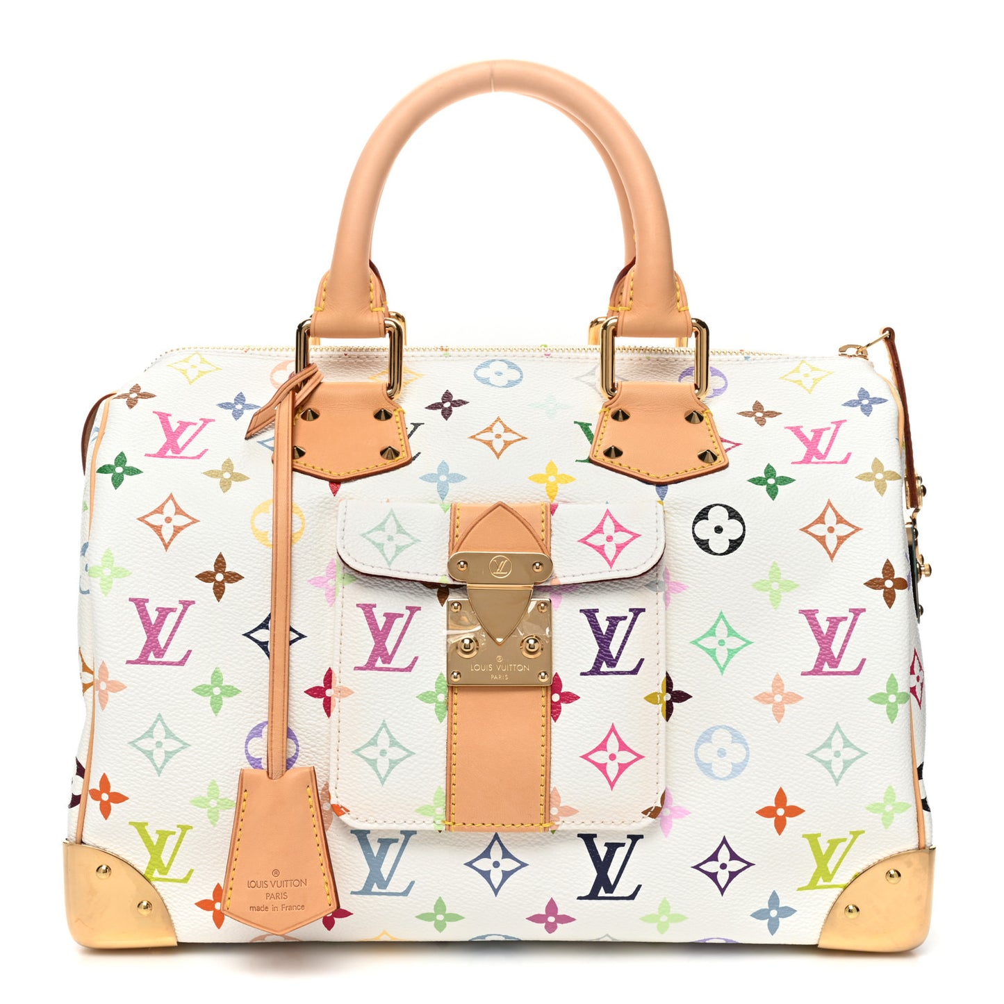 Monogram Multicolor Speedy 30 White