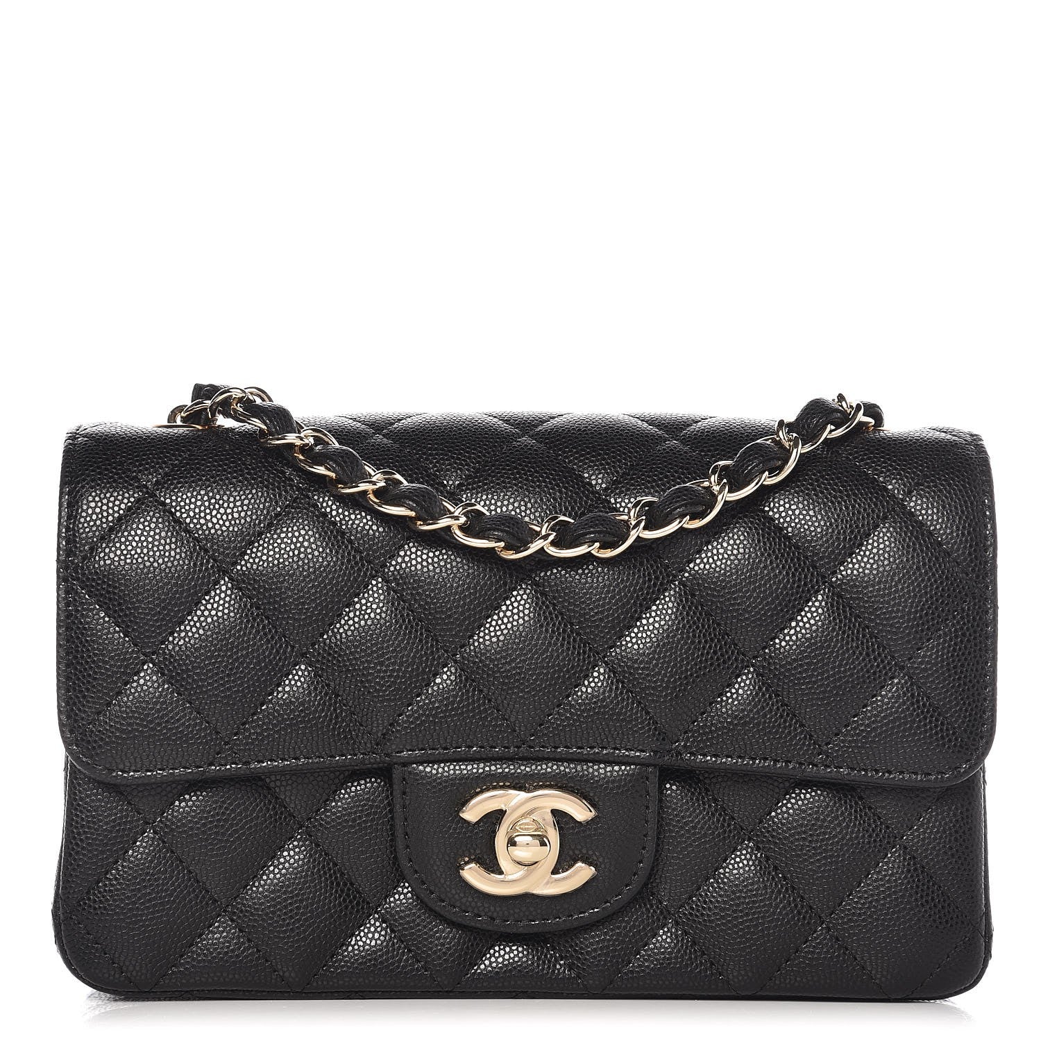 Chanel Caviar Quilted Mini Rectangular Flap Black 1 of 8