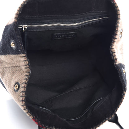 Burberry Wool Cashmere House Check Tote 5 of 8