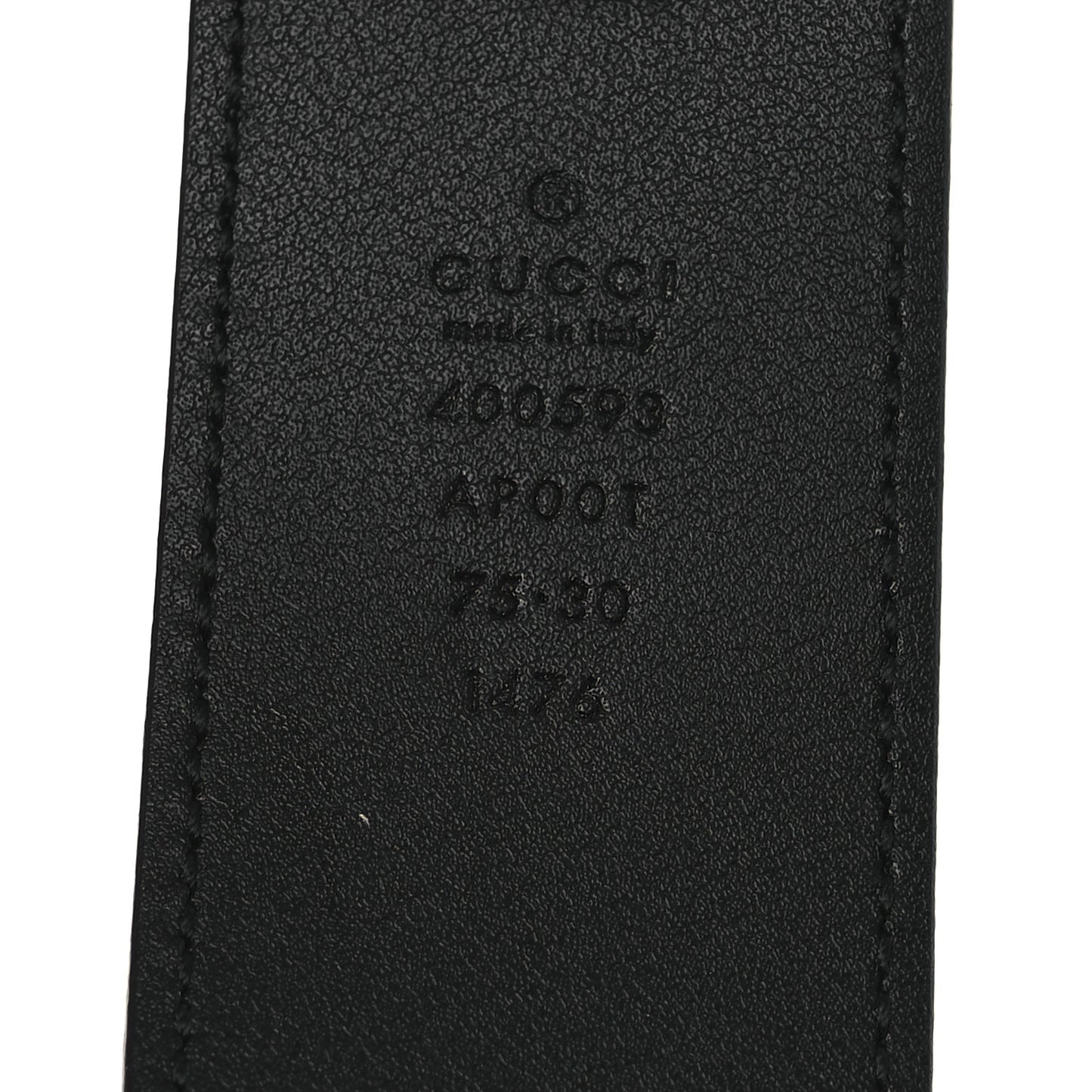Calfskin Double G 40mm Belt 75 30 Black