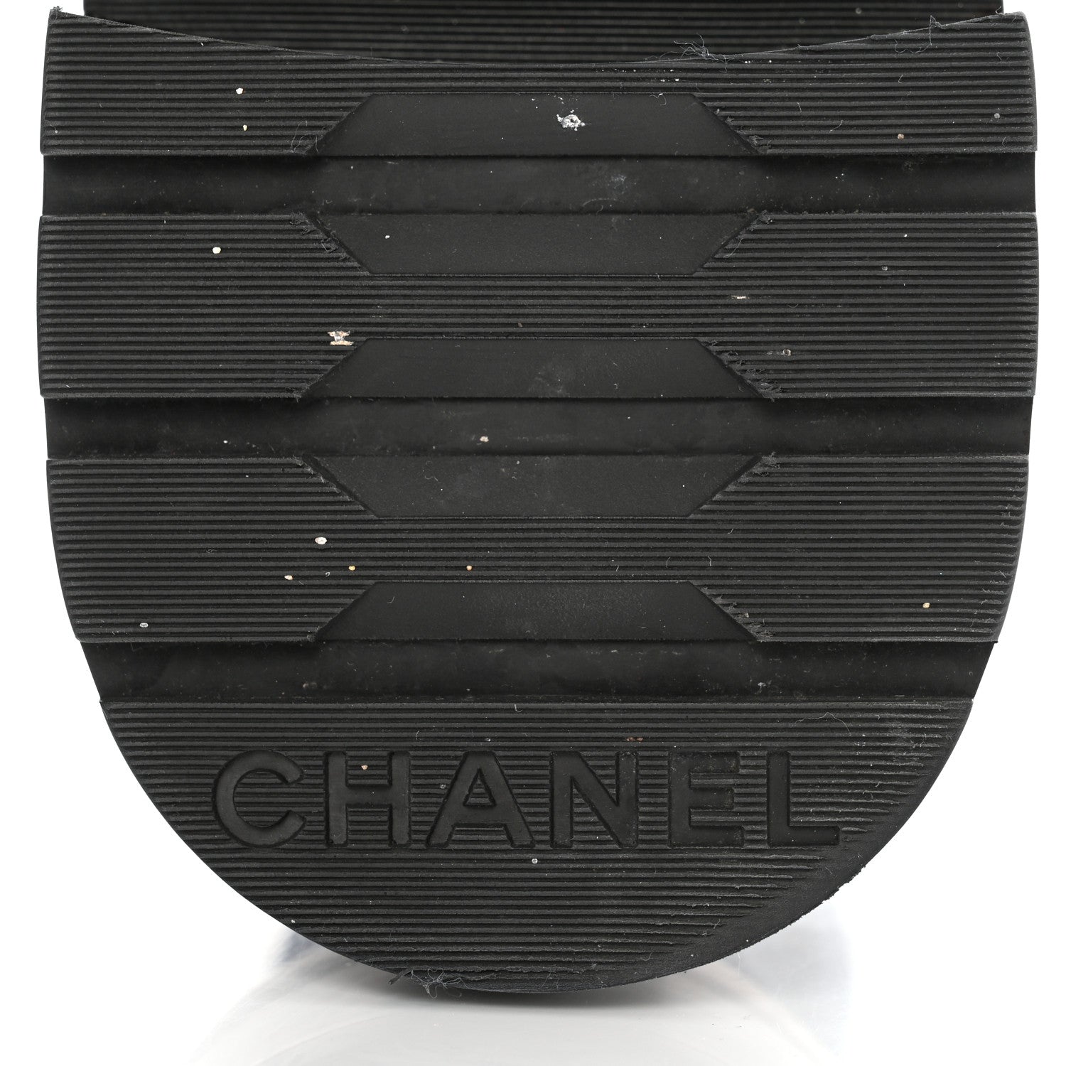 Chanel Denim Calfskin Quilted Lace Up Combat Boots 39.5 Blue 9 of 10
