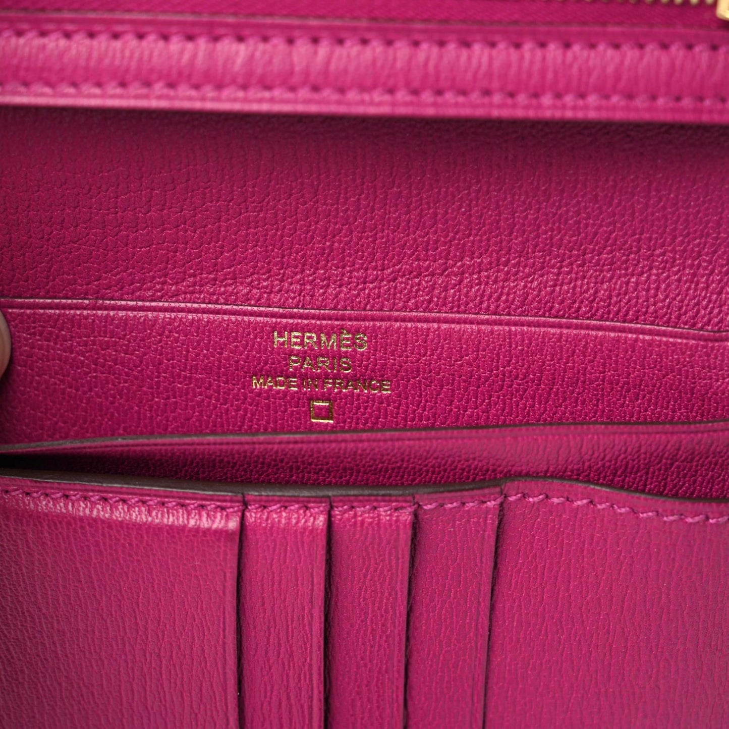Matte Alligator Bearn Compact Wallet Rose Scheherazade