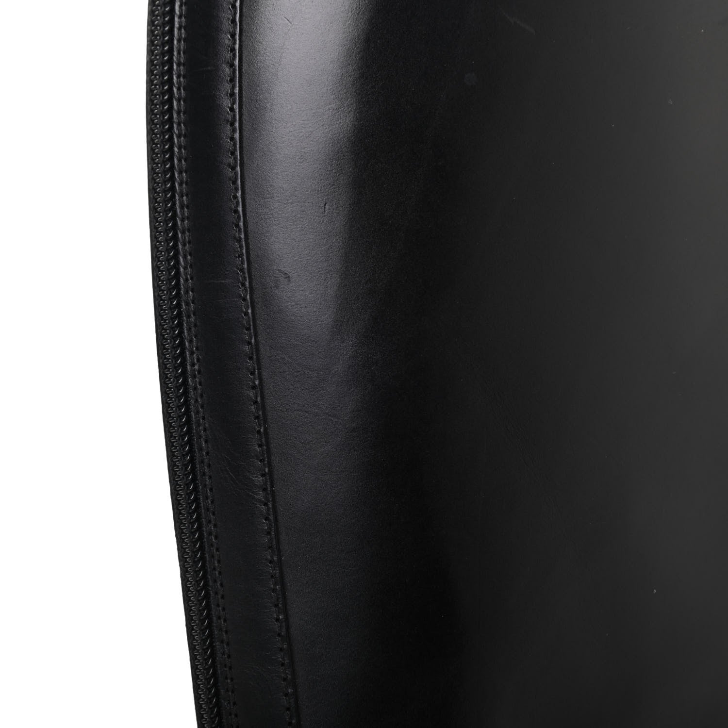 Chanel Calfskin Lace Up Knee High Boots 40 Black 9 of 11