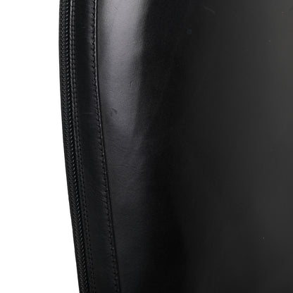 Chanel Calfskin Lace Up Knee High Boots 40 Black 9 of 11