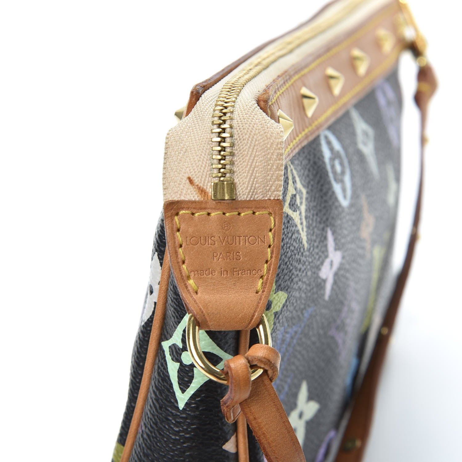 Louis Vuitton Monogram Multicolor Pochette Accessories Black 7 of 8
