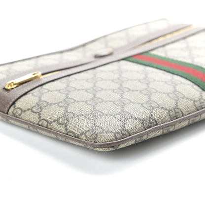 Gucci GG Supreme Monogram Large Ophidia Pouch Clutch Brown 6 of 11