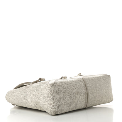 3.1 Phillip Lim Shark Embossed Textured Calfskin Large Pashli Satchel Ivory Dove 5 of 14