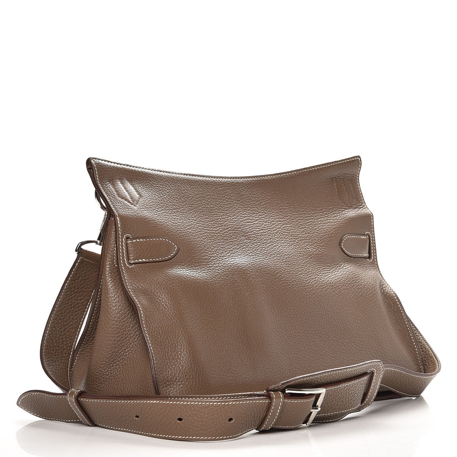 Hermes Taurillon Clemence Jypsiere 34 Etoupe 3 of 9