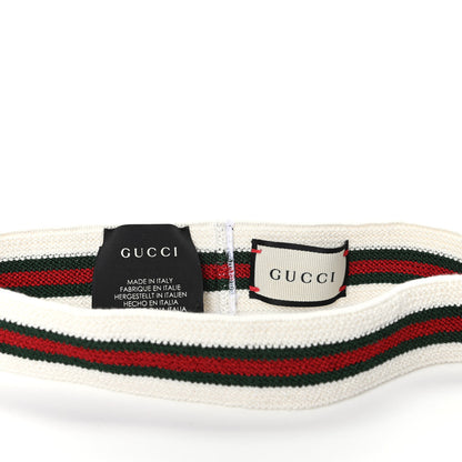 Gucci Viscose Elastic Web Headband White 5 of 6