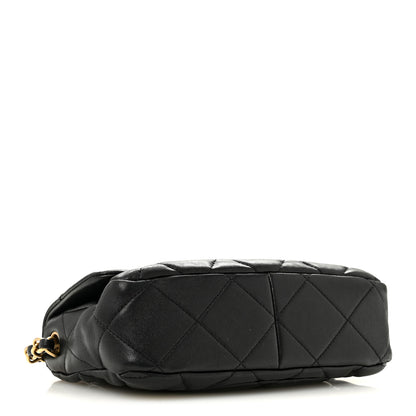 Chanel Lambskin Plexiglass Quilted Coco Love Flap Black 4 of 15