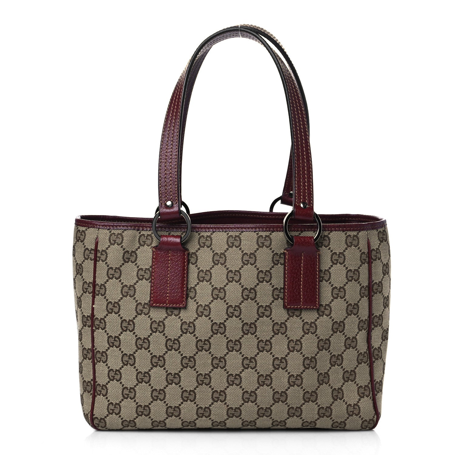 Gucci Monogram Medium Tote Red 1 of 6