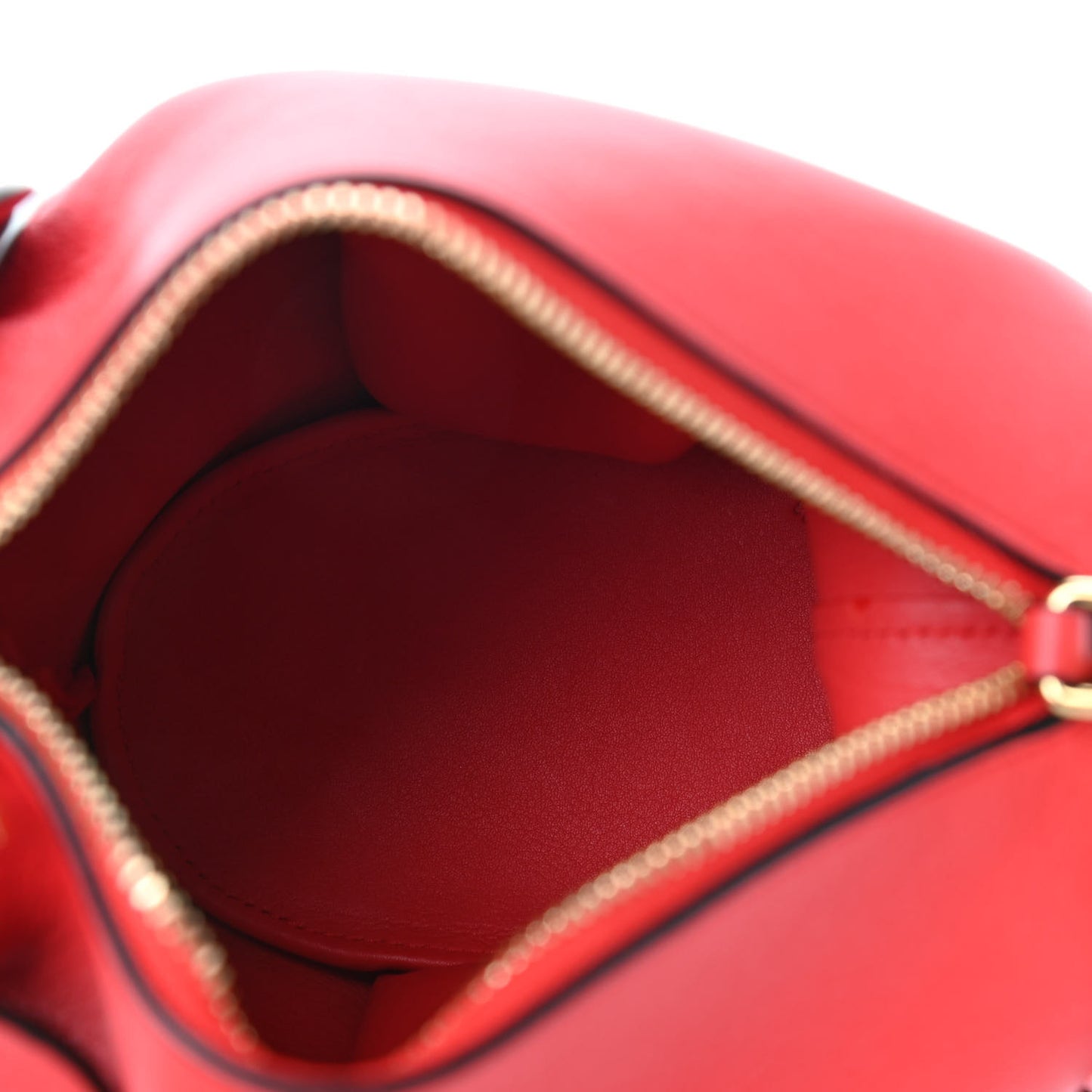 Calfskin Mini Elephant Crossbody Bag Scarlet Red
