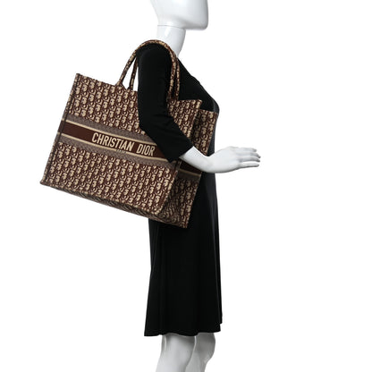 Christian Dior Oblique Book Tote Brown Multicolor 2 of 10