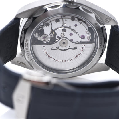 Omega Stainless Steel Alligator 41mm Seamaster Aqua Terra Co-Axial Automatic Watch Blue 220.13.41.21.03.001 4 of 9