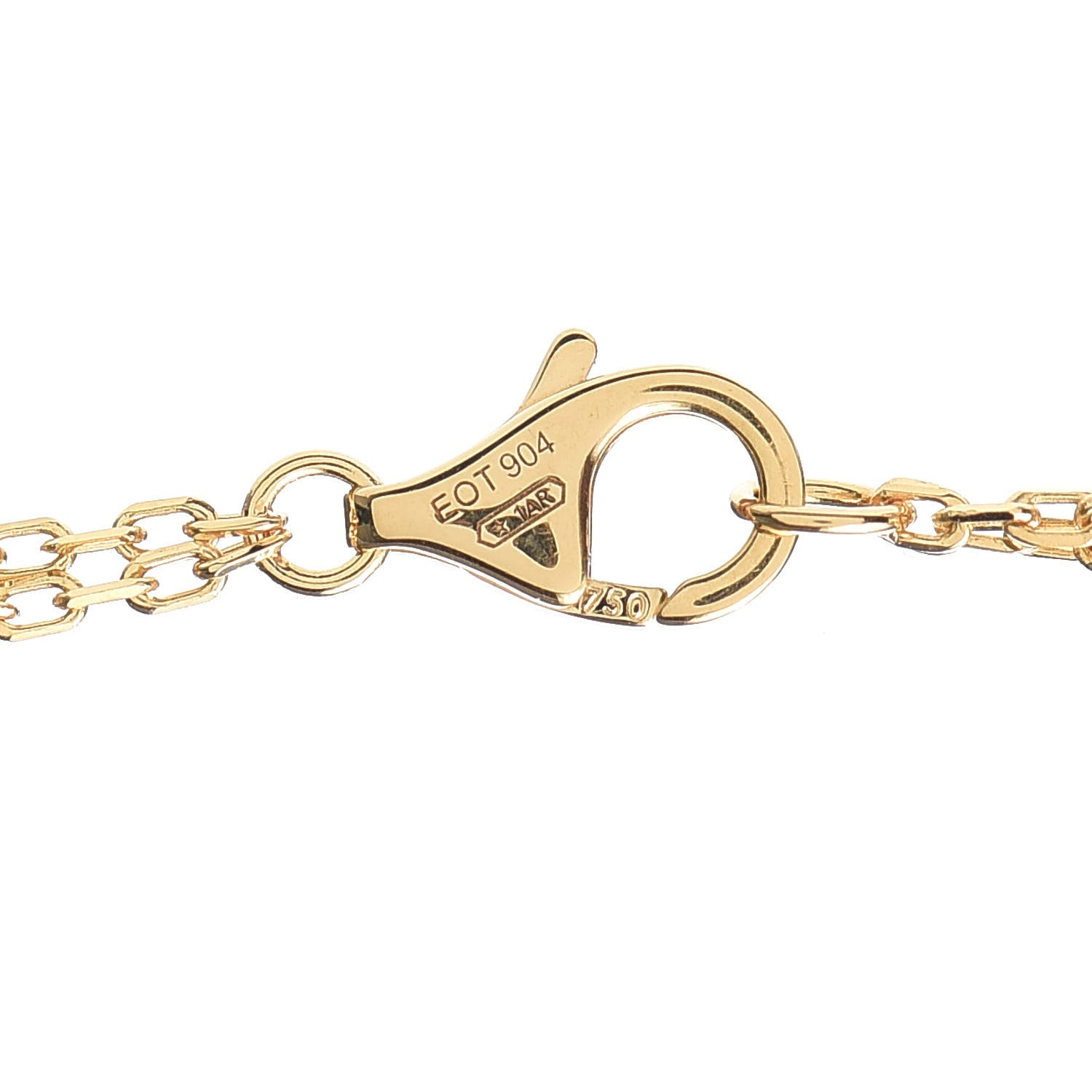 Cartier 18K Yellow Gold 2 Diamond LOVE Necklace 4 of 6