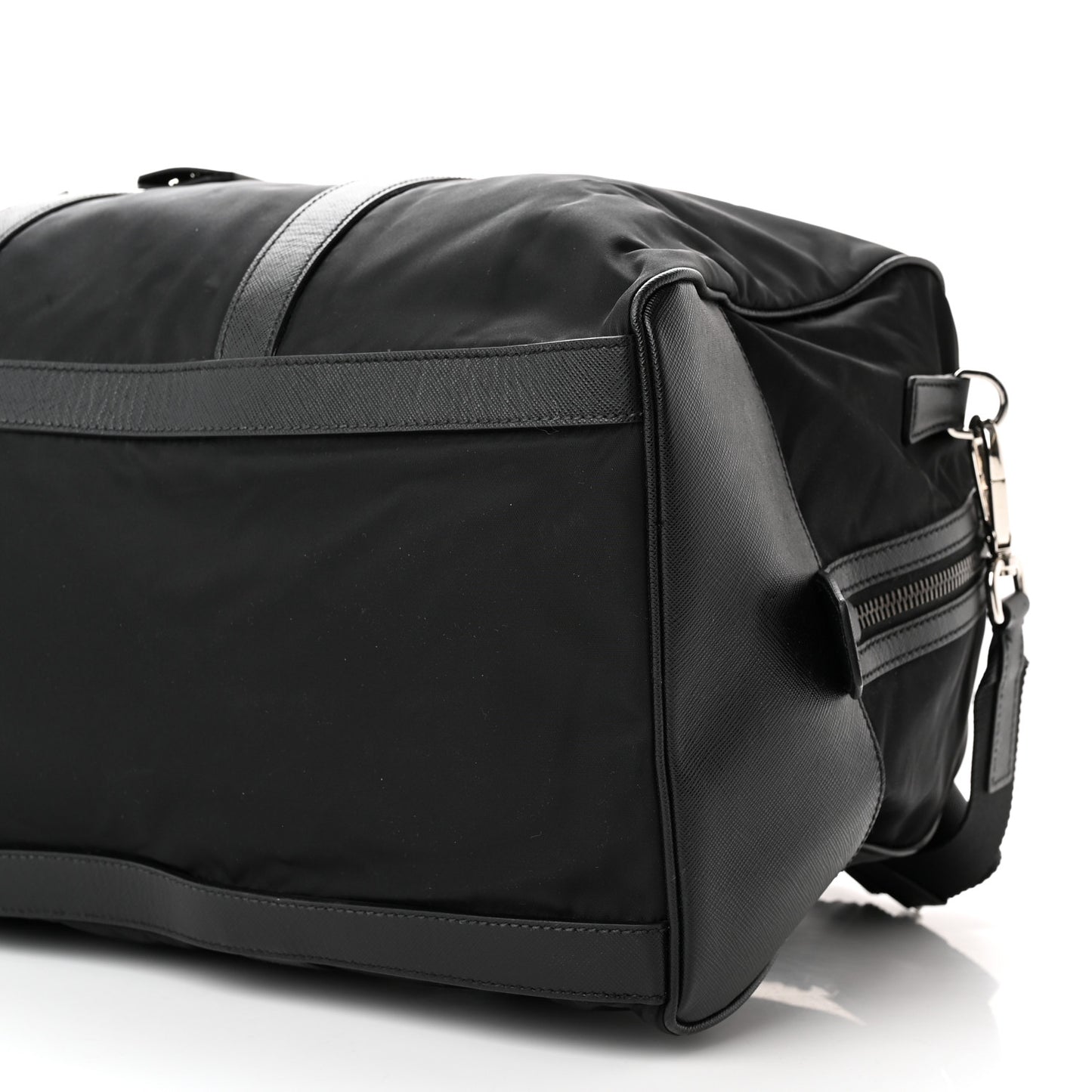 Tessuto Nylon Saffiano Duffle Black