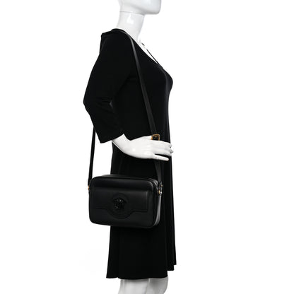 Versace Grained Calfskin Medusa Camera Bag Black 2 of 12