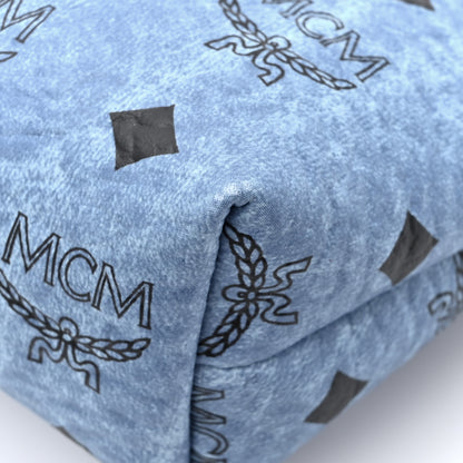 MCM Visetos Pencil Pouch Blue 8 of 8