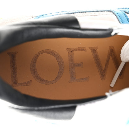 Loewe Fabric Suede Flow Retro Runner Sneakers 38 White Blue 8 of 10
