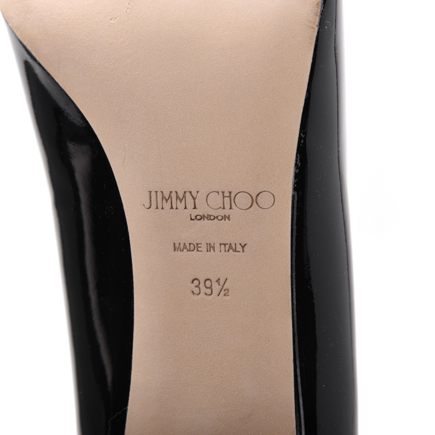 Jimmy Choo Patent Aza Pumps 39.5 Black 6 of 10