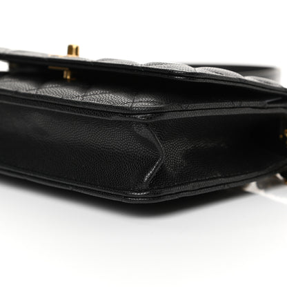 Chanel Caviar Quilted Twist Your Buttons Wallet On Chain WOC Black 11 of 11