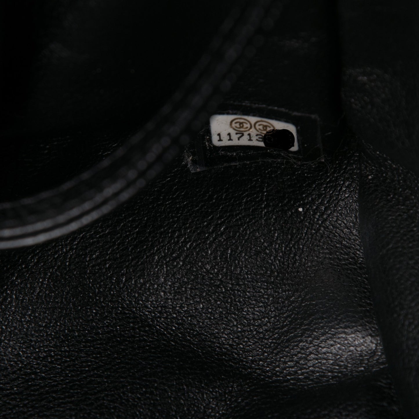 Caviar Quilted CC Timeless Bowler Black