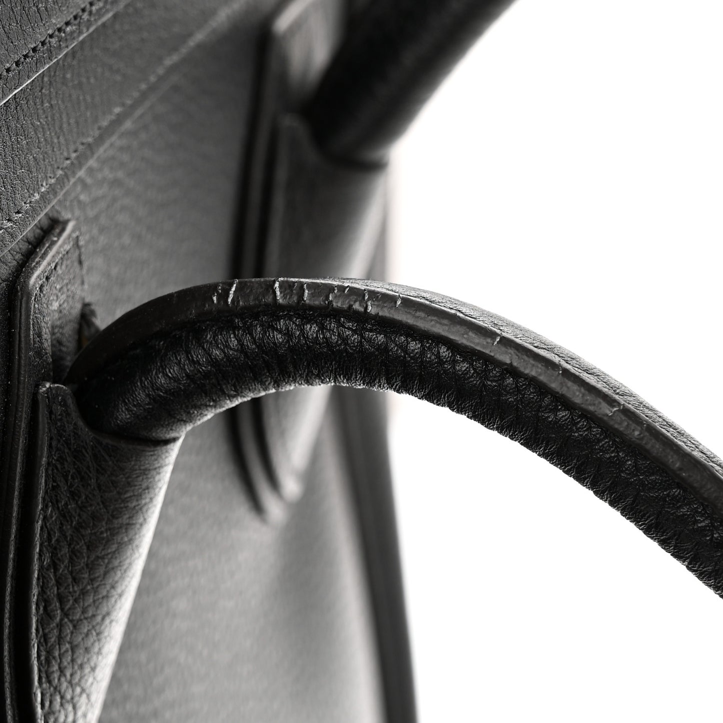 Drummed Calfskin Micro Luggage Black