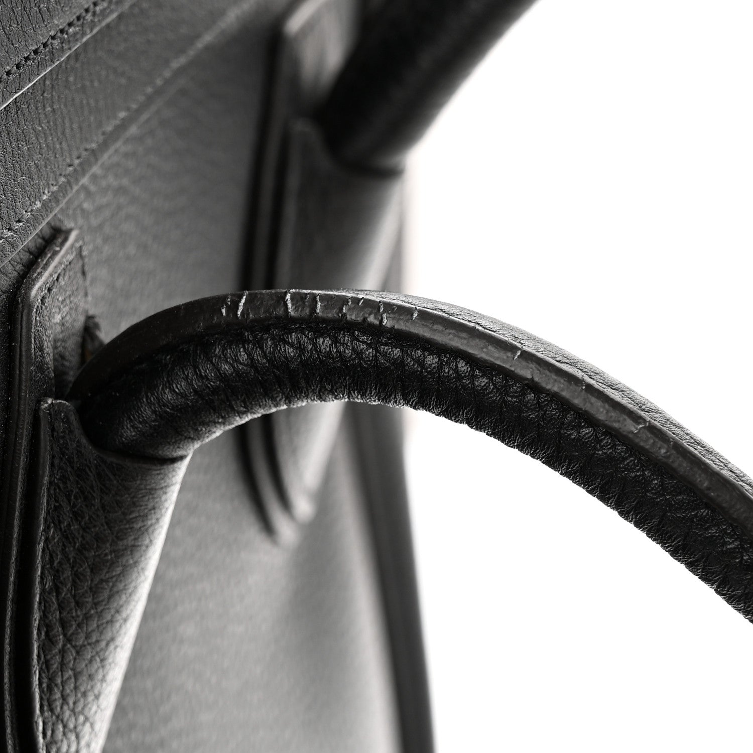 Celine Drummed Calfskin Micro Luggage Black 10 of 10