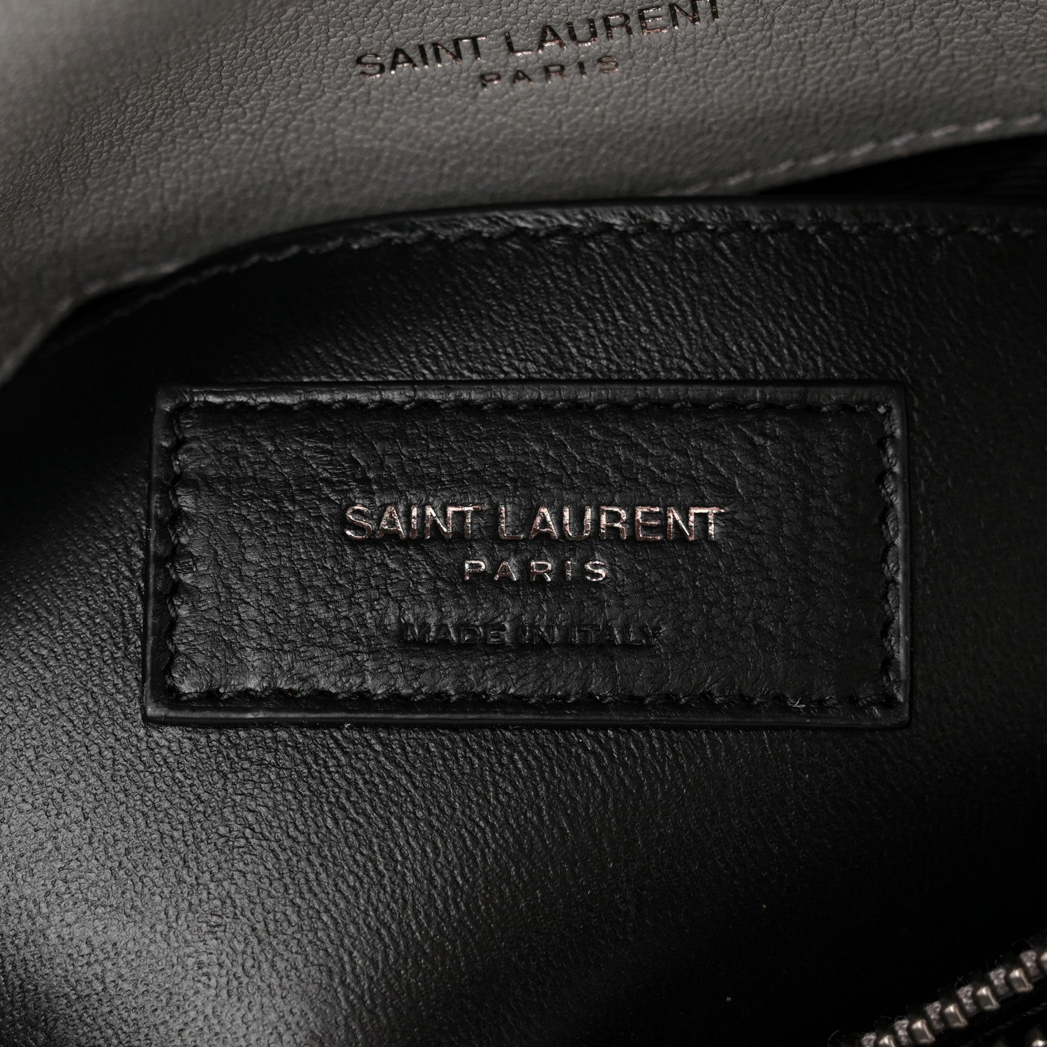 Saint Laurent Sheepskin Matelasse Chevron Monogram Medium College Bag New Stone 6 of 10