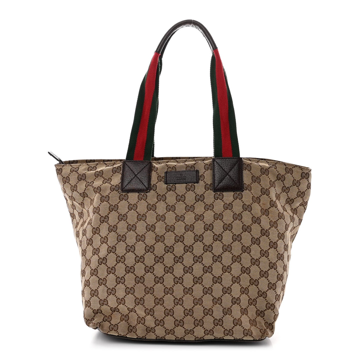 GG Monogram Large Web Handle Bucket Tote