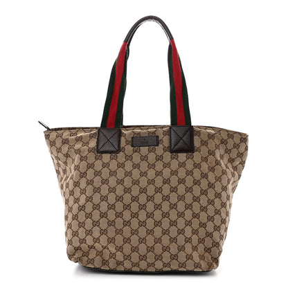 Gucci GG Monogram Large Web Handle Bucket Tote 1 of 17