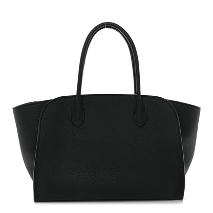 The Row Grained Calfskin Marlo 12 Tote Bag Dark Pine 1 of 11