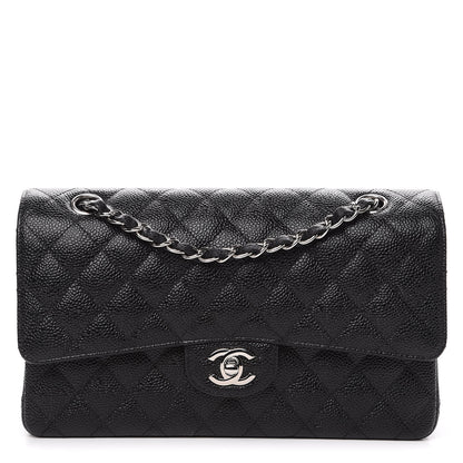 Chanel Caviar Quilted Medium Double Flap Black 1 of 9