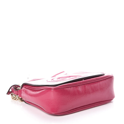 Gucci Vernice Naplack Small Soho Flap Crossbody Bright Bougainvillea 4 of 9
