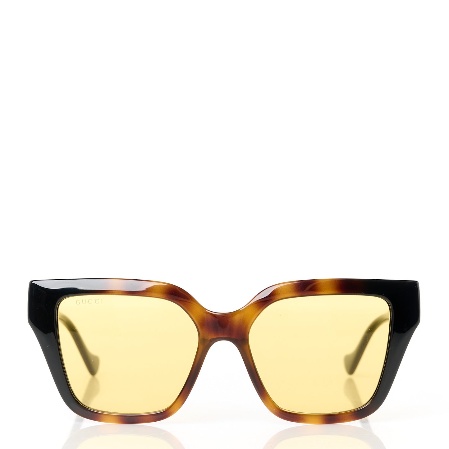 Acetate Square Frame Chain Sunglasses GG1023S Havana