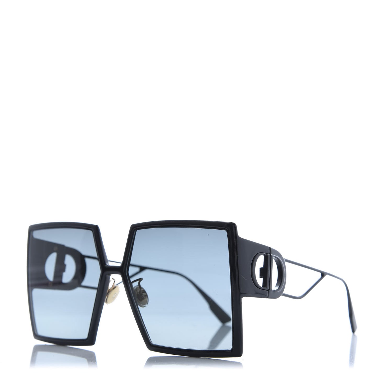Square 30 Montaigne Sunglasses Black