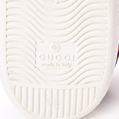 Gucci Terry Cloth GG Monogram Web Womens Ace Sneakers 37.5 Blue Red 7 of 9