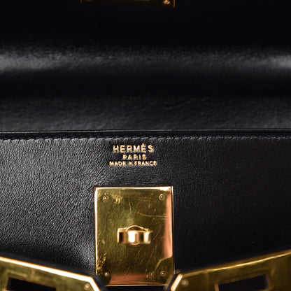 Hermes Box Kelly Retourne 32 Black 7 of 11